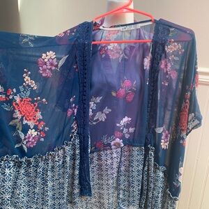 Jolt Multicolor Sheer Kimono